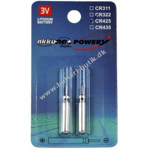 Stick batteri, pen batteri CR425 til Elektro Posen, Fiskeri, BissDisplayr Lithium 2er Blister