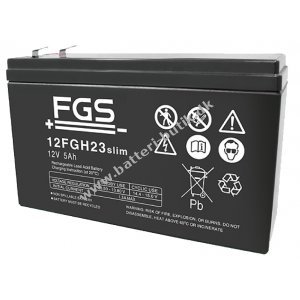 Batteri Kompatibelt med KungLong WP1224W 12V 5Ah