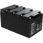 Powery Bly-Gel Batteri til YUASA NP18-12 20Ah (erstatter ogs 18Ah)