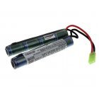 Batteri til Softgun 9,6V-1500mAh (4+4 Cellen in Reihe)